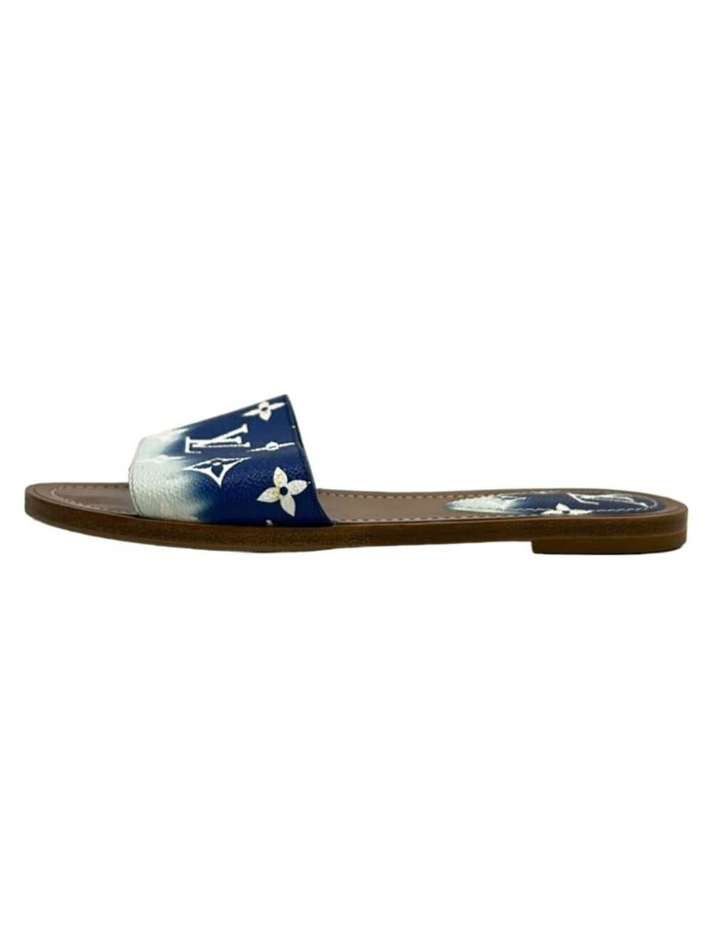 Louis Vuitton Sandals LV Escale Lockit Line Mules Blue White